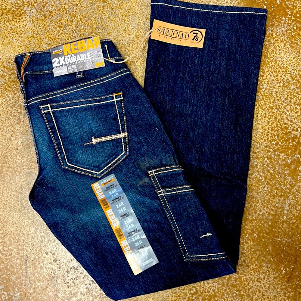 Womens Ariat work jeans. Brand new with tags. 26R - 32 inseam